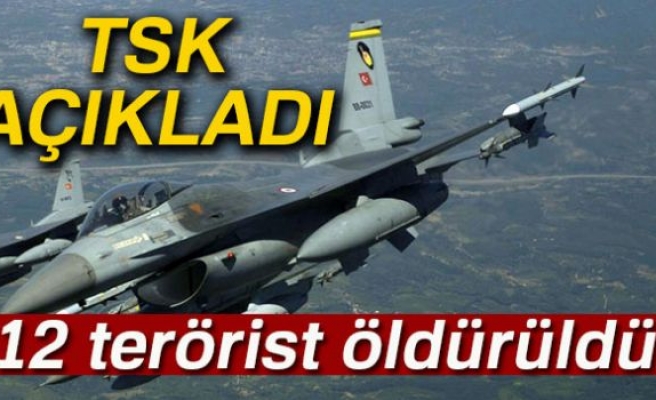 12 TERÖRİST ÖLDÜRÜLDÜ!