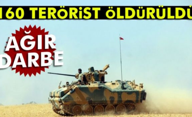 160 DEAŞ’lı terörist öldürüldü