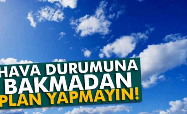 19 Temmuz Salı yurtta hava durumu