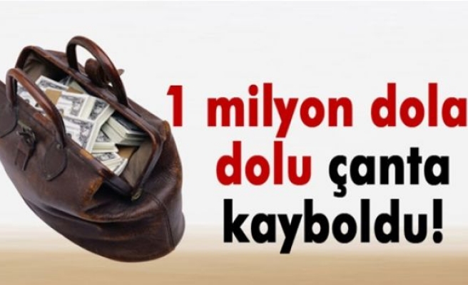 1 milyon dolar dolu çanta kayboldu