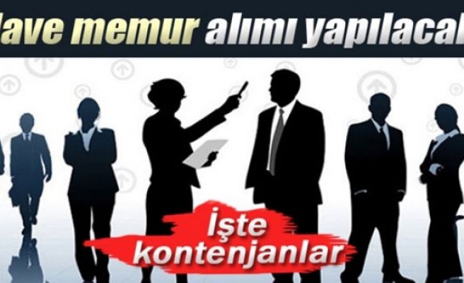 2015’te ilave memur alımı yapılacak