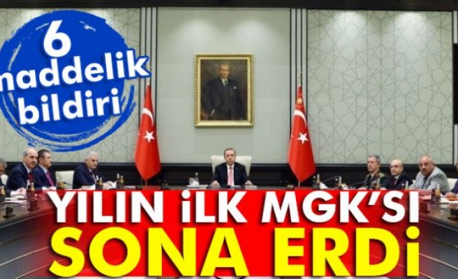 2017 yılının ilk MGK'sı tamamlandı