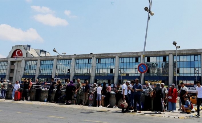 15 Temmuz Demokrasi Otogarı'nda yoğunluk