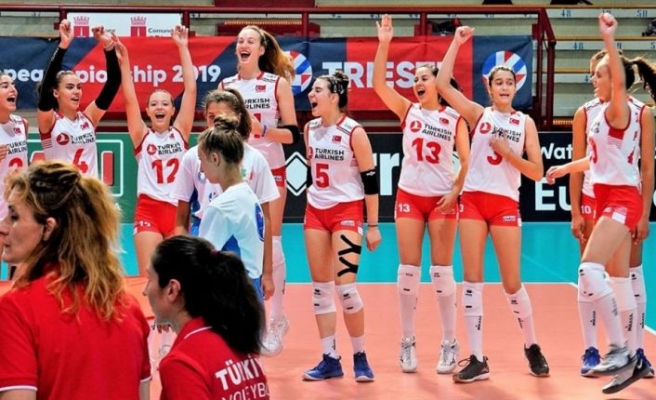 16 Yaş Altı Kız Voleybol Milli Takımı Avrupa Şampiyonu