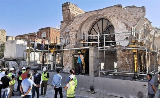 Hasankeyf'teki son eserin taşınmasına başlandı