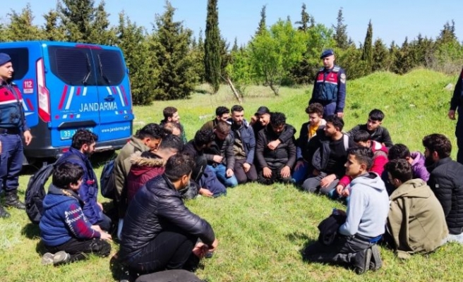 Kırklareli'nde 156 düzensiz göçmen yakalandı