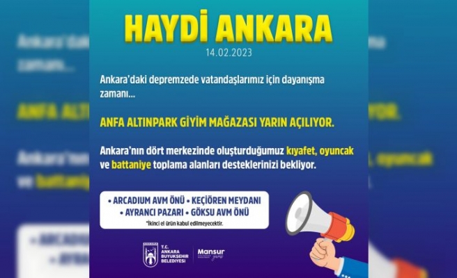 DEPREMZEDELER İÇİN “ANFA ALTINPARK GİYİM MAĞAZASI”NI AÇIYOR