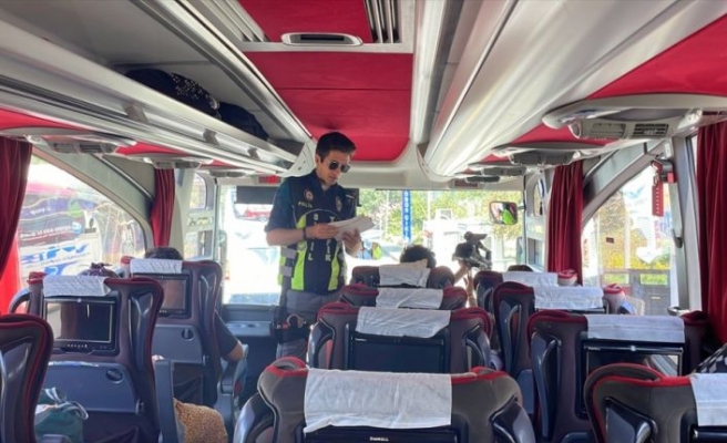 İstanbul otogarında trafik denetimi yapıldı