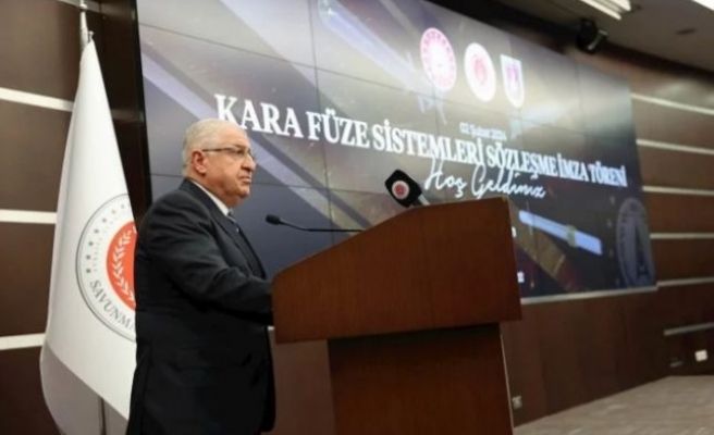 Bakan Güler "Kara Füze Sistemleri İmza Töreni"nde konuştu