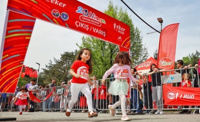 “Eker I Run 23 Nisan Çocuk Koşusu”, büyük bir katılımla yapıldı