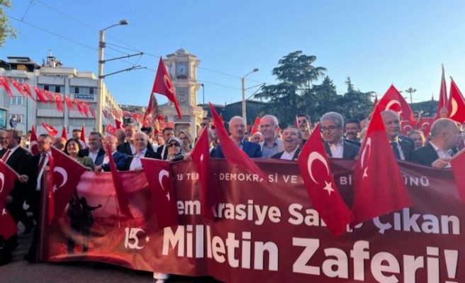 15 Temmuz’un yıl dönümünde Bursa’da Bayrak Yürüyüşü