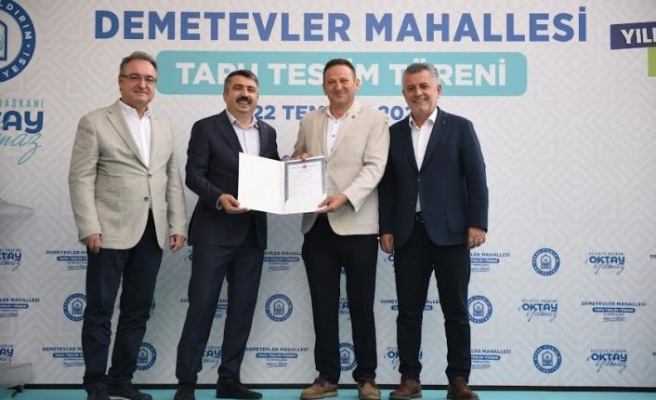 DEMETEVLER’DE 16 YILLIK İMAR SORUNU ÇÖZÜLDÜ