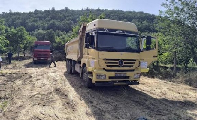 Osmangazi'de Kaçak hafriyat dökenlere ceza