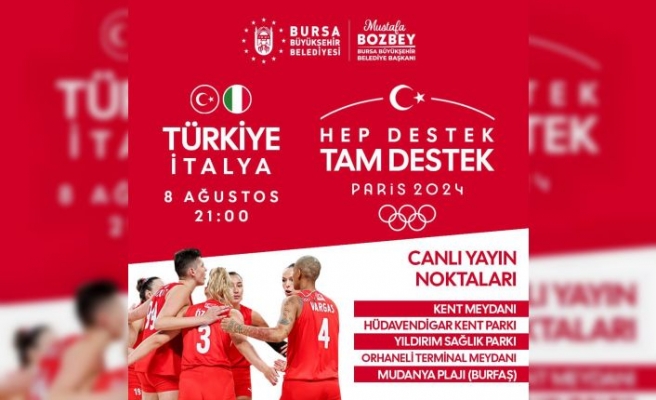 TÜRKİYE-İTALYA VOLEYBOL MAÇI DEV EKRANLARDA