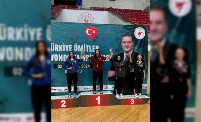 Osmangazili taekwondocu Türkiye ikincisi oldu