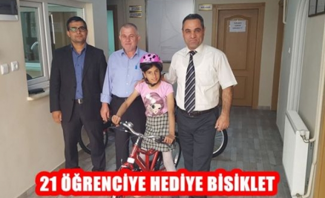 21 Öğrenciye Hediye Bisiklet