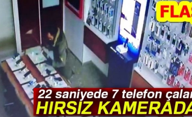 22 SANİYEDE 7 TELEFON ÇALDI!