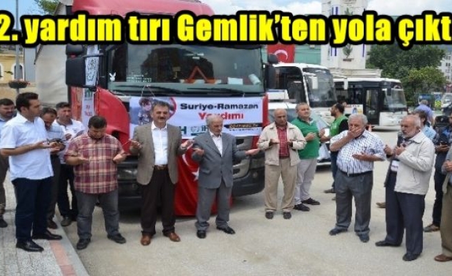 22. yardım tırı Gemlik’ten yola çıktı