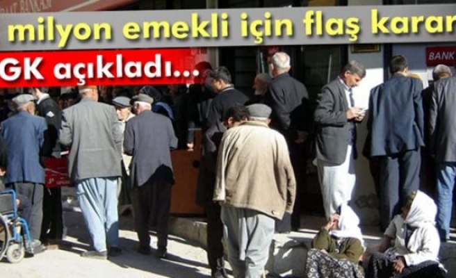 2 milyon emekliye farkları Ağustos'ta ödenecek