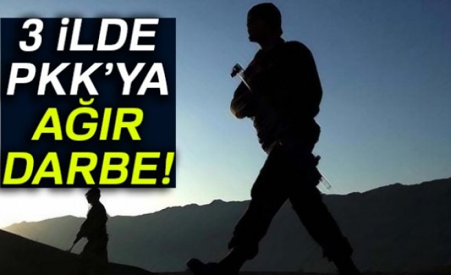 3 İLDE PKK'YA AĞIR DARBE!