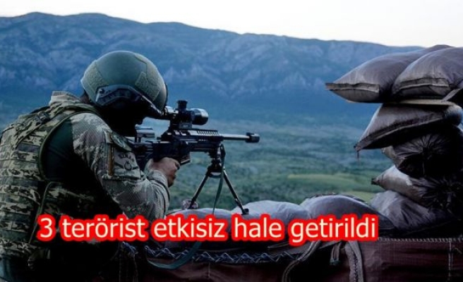 3 terörist etkisiz hale getirildi