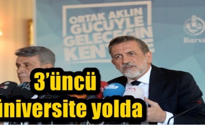 3’üncü üniversite yolda