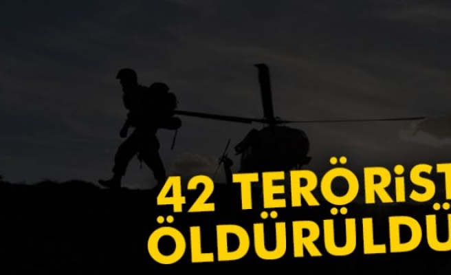 42 Terörist Öldürüldü!