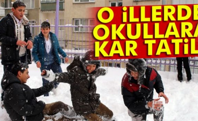 4 ilde okullara kar tatili