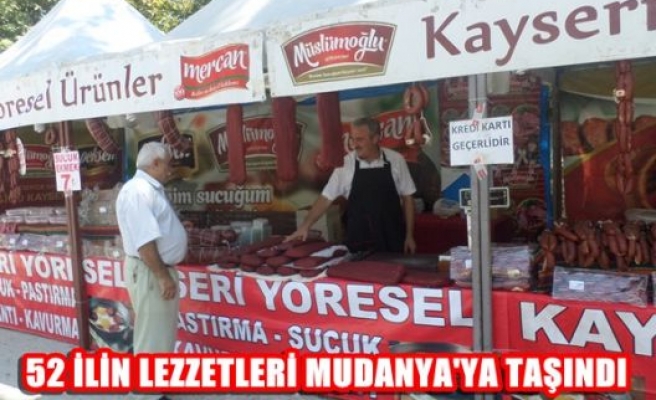 52 ilin lezzetleri Mudanya'ya taşındı