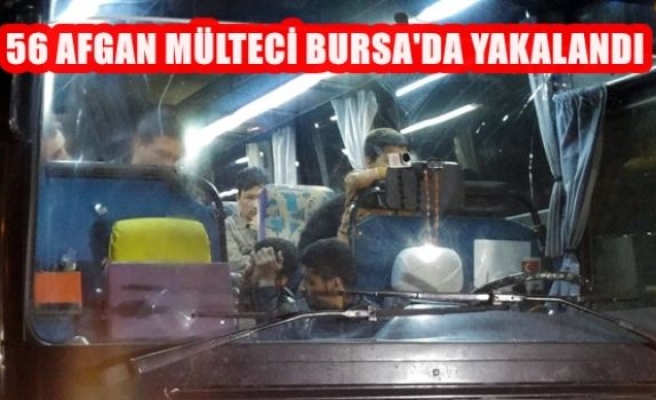 56 Afgan Mülteci Bursa'da Yakalandı 