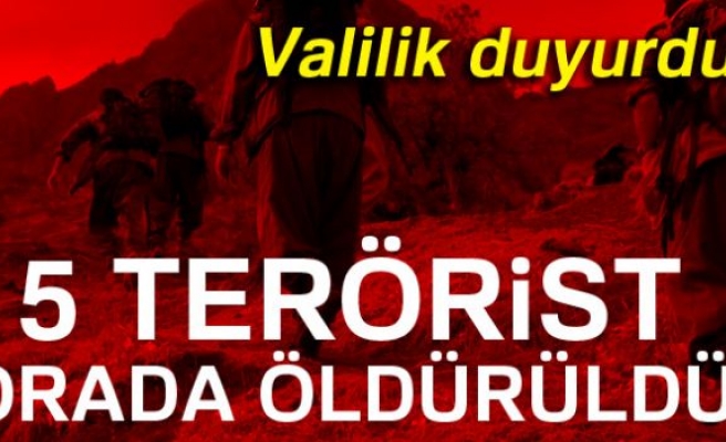 5 TERÖRİST ÖLDÜRÜLDÜ!