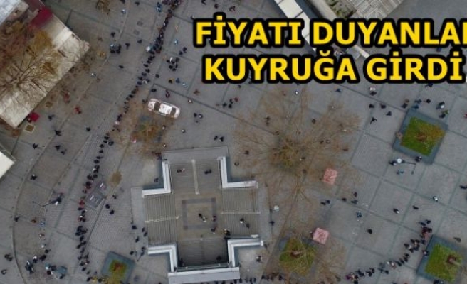 61 milyonluk kuyruk havadan görüntülendi