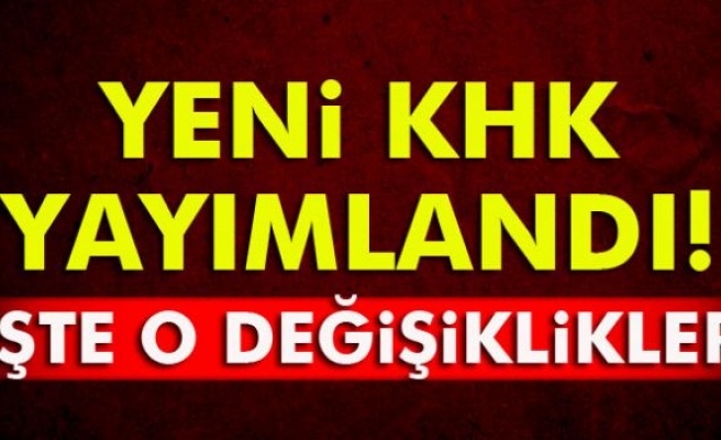 687 Sayılı KHK Resmi Gazetede yayımlandı