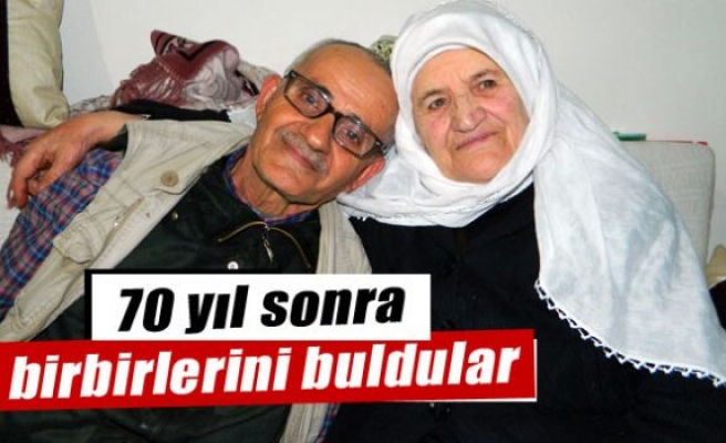 70 yıl sonra birbirlerini buldular