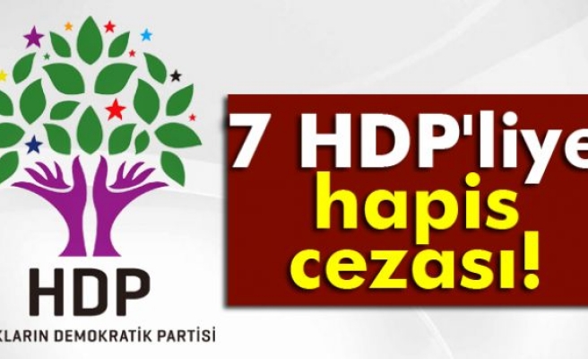 7 HDP'liye hapis cezası!