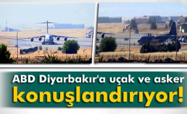 ABD uçakları Diyarbakır'da