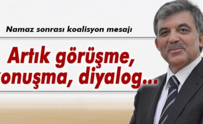 Abdullah Gül'den bayramda koalisyon mesajı