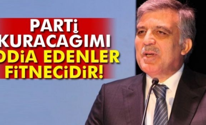 Abdullah Gül’ün parti kuracağı iddialarına yanıt!