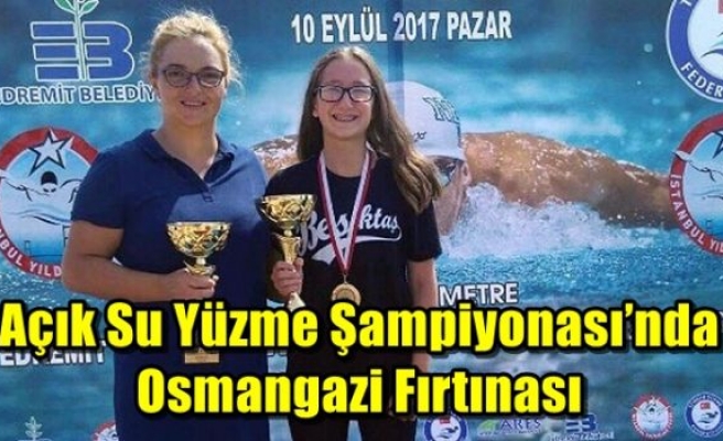 Açık Su Yüzme Şampiyonası’nda Osmangazi Fırtınası