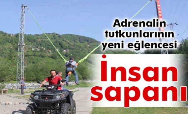 Adrenalin tutkunlarının yeni eğlencesi: İnsan sapanı