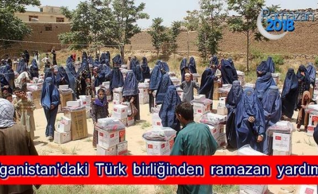 Afganistan'daki Türk birliğinden ramazan yardımı