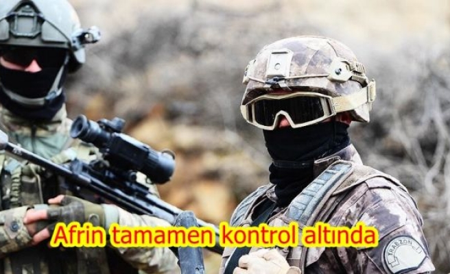 Afrin tamamen kontrol altında