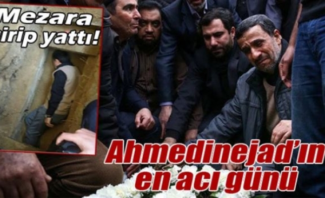 Ahmedinejad, ölen annesinin mezarına girdi