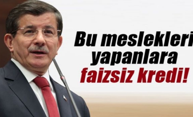 Ahmet Davutoğlu'ndan bu meslekleri yapanlara müjde