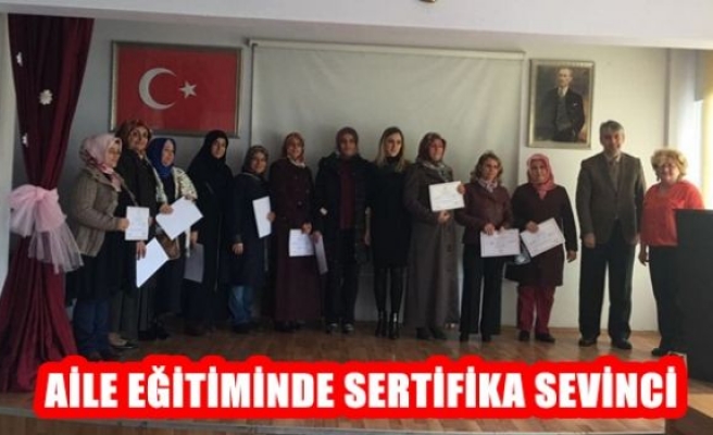 Aile Eğitiminde Sertifika Sevinci