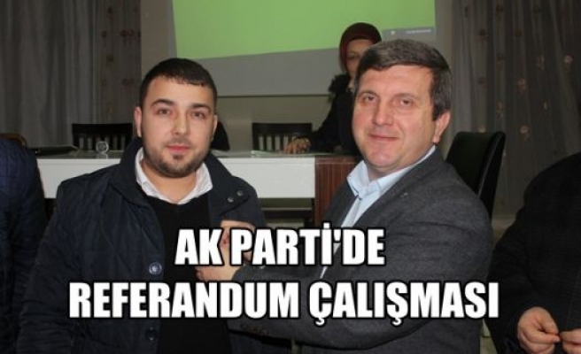 AK Parti Referandum Çalışmalarına Başladı