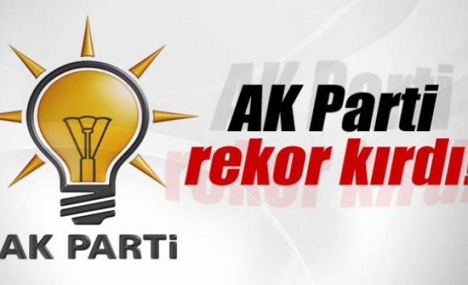 AK Parti rekor kırdı