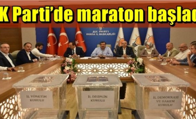  AK Parti’de maraton başladı