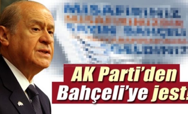 AK Parti'den Devlet Bahçeli'ye pankart jesti