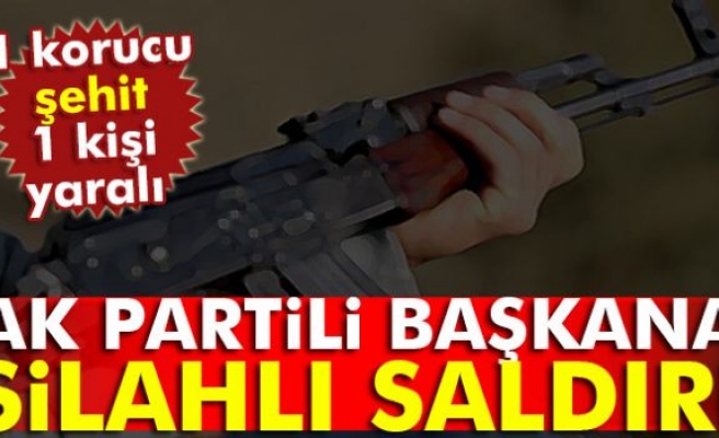 AK PARTLİ BAŞKANA SALDIRI!